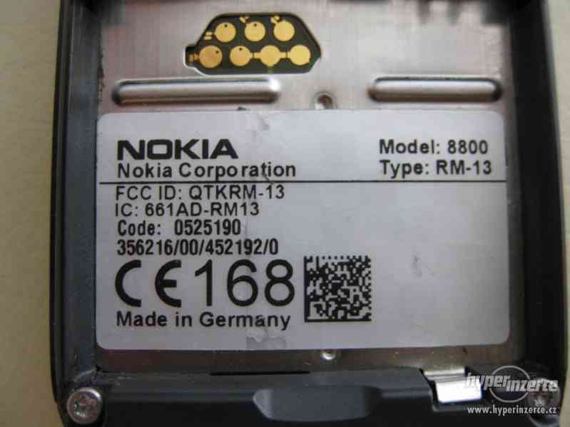 Nokia 8800 - mobilní telefony od 1.450,-Kč - foto 13