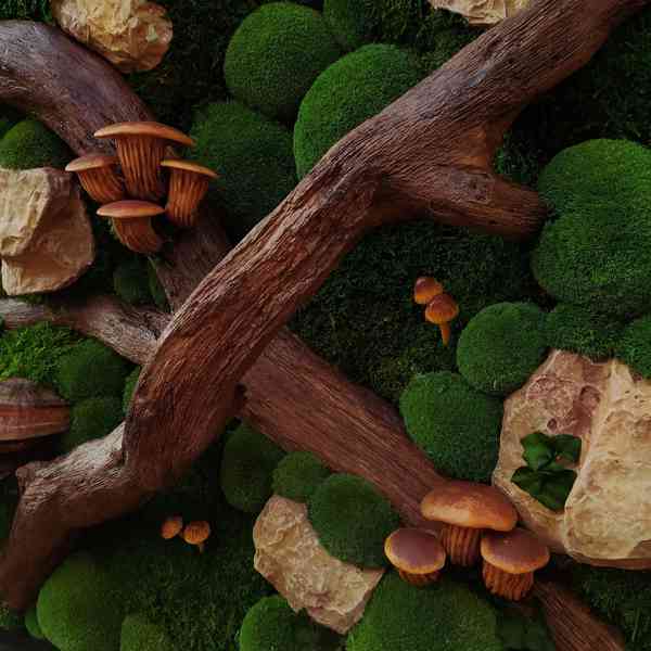 Mechový obraz / obraz ze stabilizovaného mechu - foto 5