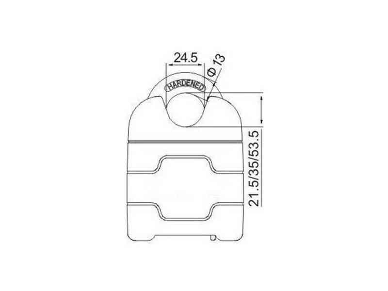 VINZ Makalu Motorslot/Kettingslot/Scooterslot ART 4 Gecertificeerd - 120 cm ketting - Dikte schakels: 11mm