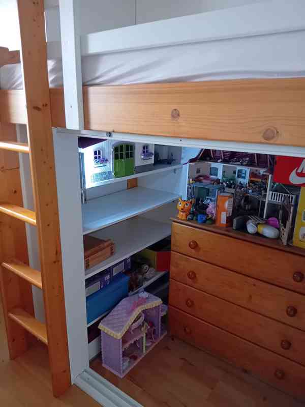 Zvýšená postel s úložným prostorem - foto 6