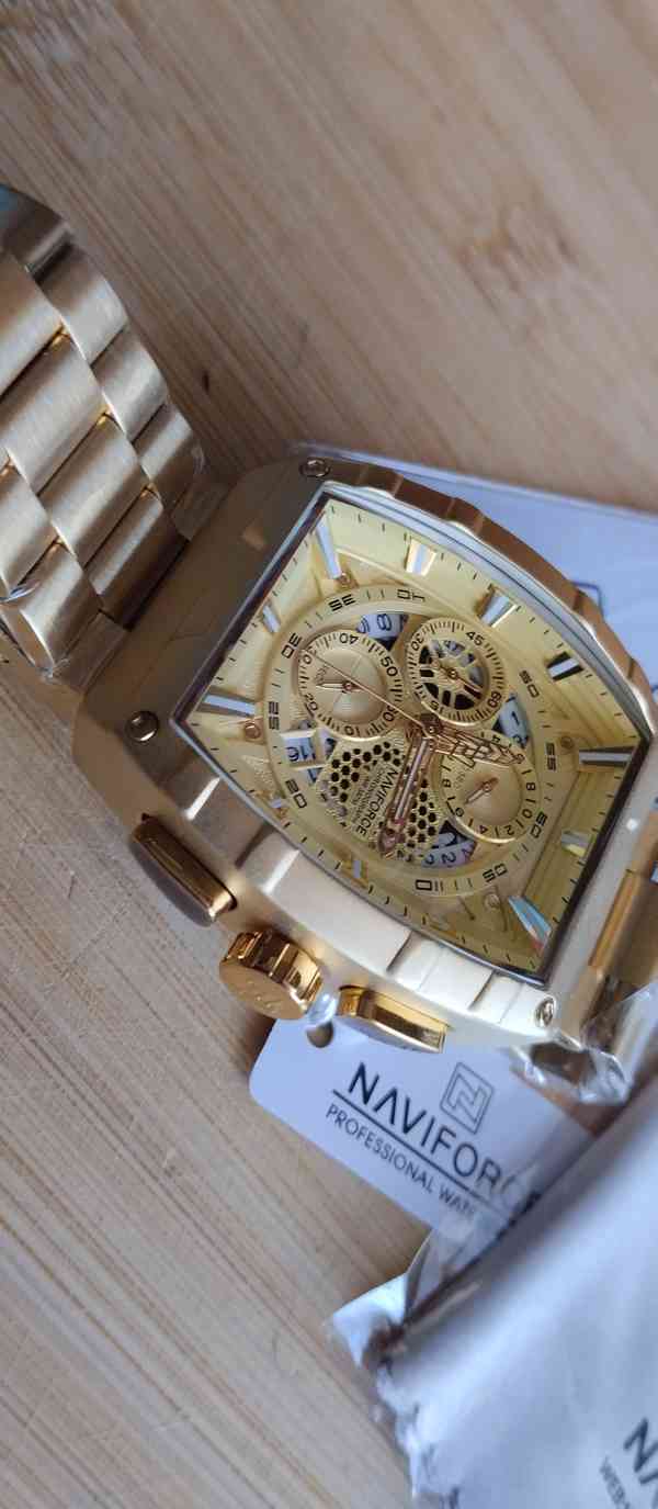 nejnovější model hodinek NAVIFORCE CHRONOGRAF GOLD - foto 4