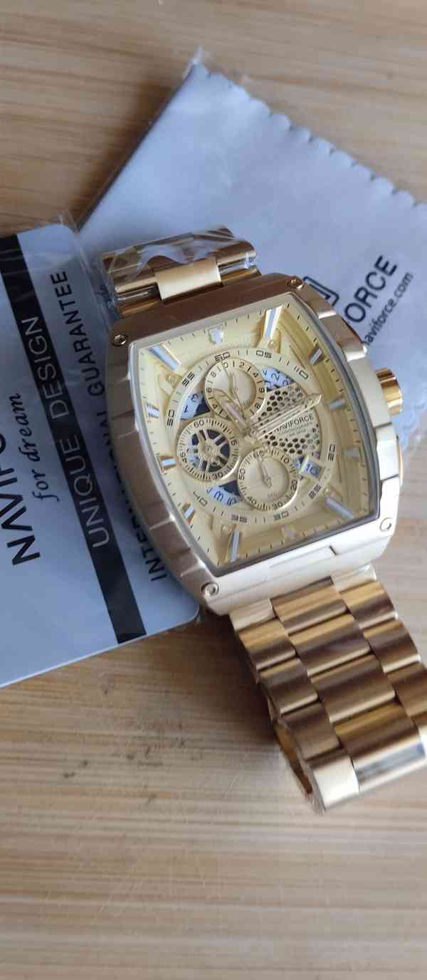nejnovější model hodinek NAVIFORCE CHRONOGRAF GOLD - foto 2