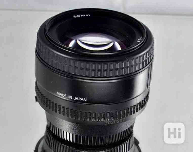 Nikon AF Nikkor 50mm f/1.4 **1:1.4, FX, PEVNÝ Objektiv - foto 3