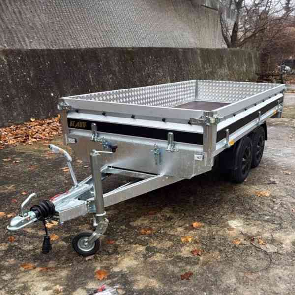 Nový bržděný přívěsný vozík 1500kg, 3,20m x 1,55m, DPH - foto 4