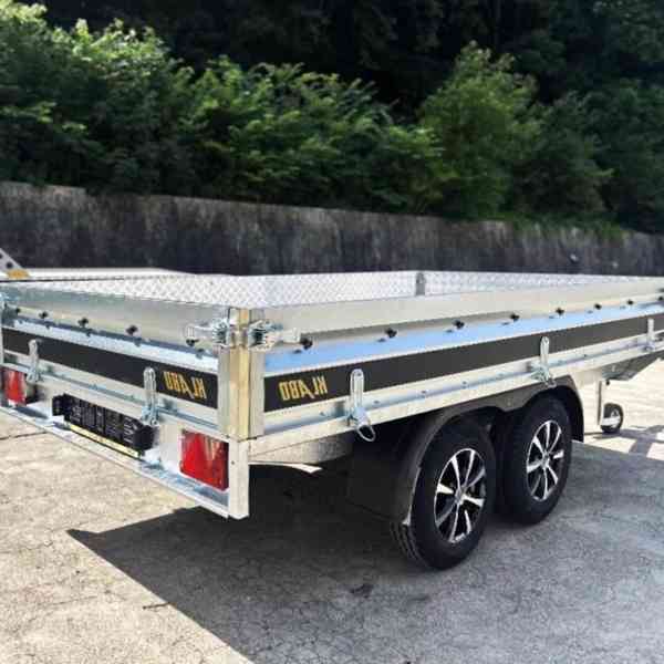 Nový bržděný přívěsný vozík 1500kg, 3,20m x 1,55m, DPH - foto 6