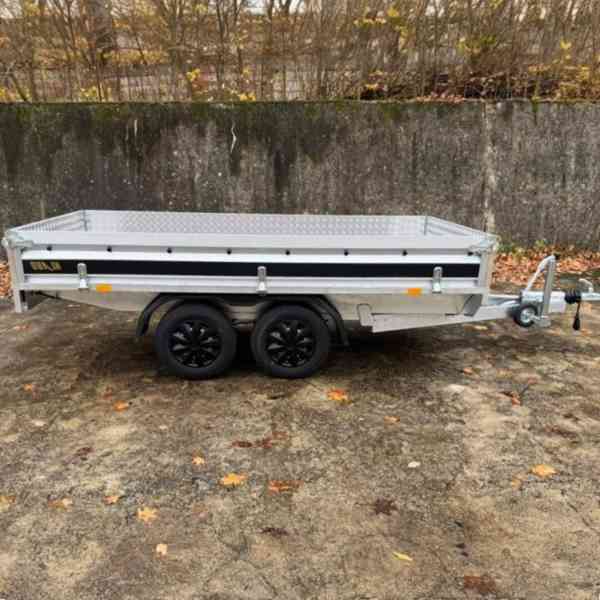 Nový bržděný přívěsný vozík 1500kg, 3,20m x 1,55m, DPH - foto 5