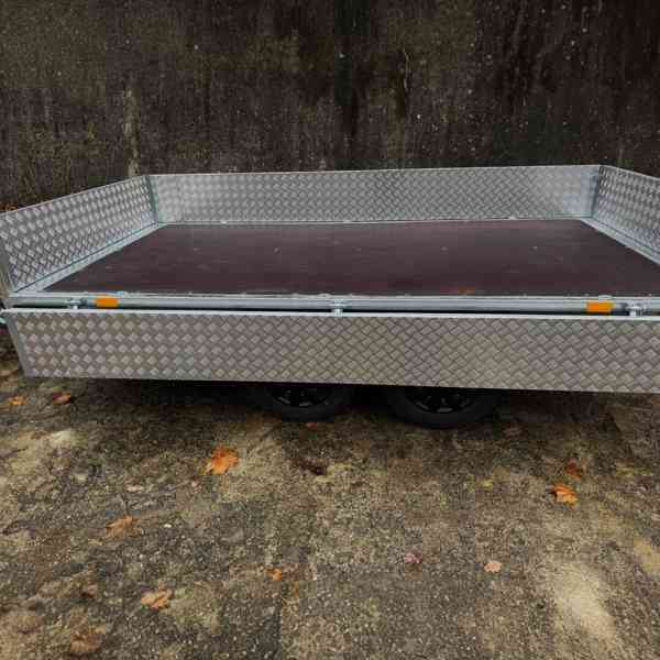 Nový bržděný přívěsný vozík 1500kg, 3,20m x 1,55m, DPH - foto 11