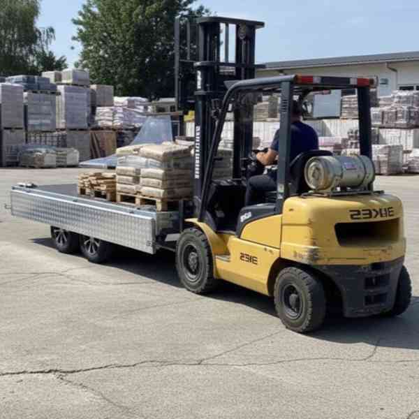 Nový bržděný přívěsný vozík 1500kg, 3,20m x 1,55m, DPH - foto 20