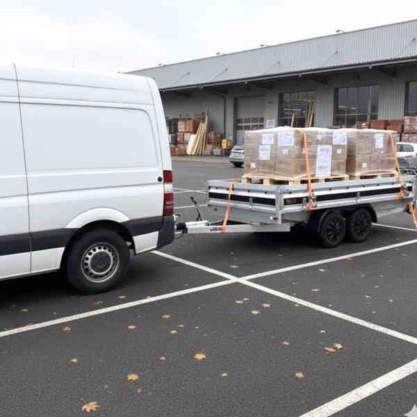 Nový bržděný přívěsný vozík 1500kg, 3,20m x 1,55m, DPH - foto 21