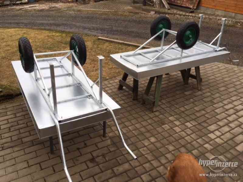 zahradní vozík manipulační víceúčelový kolečko dvoukolák - foto 7