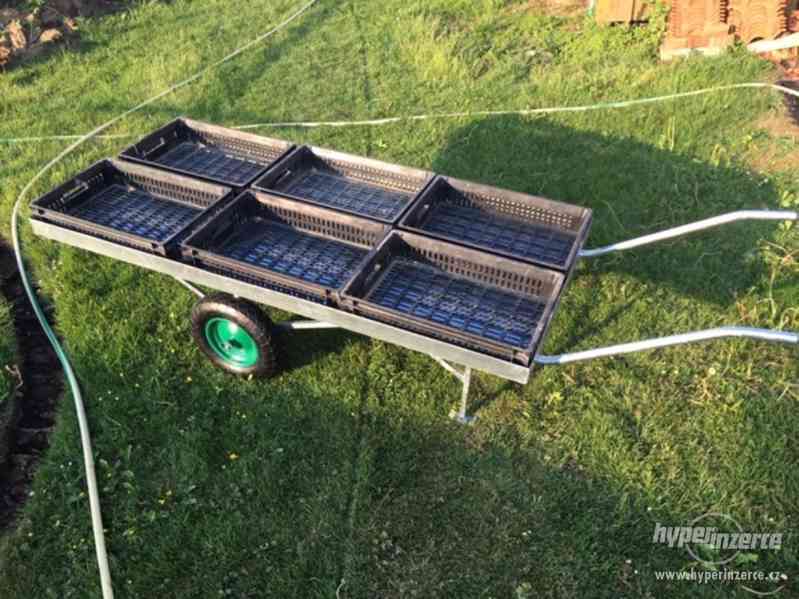 zahradní vozík manipulační víceúčelový kolečko dvoukolák - foto 11