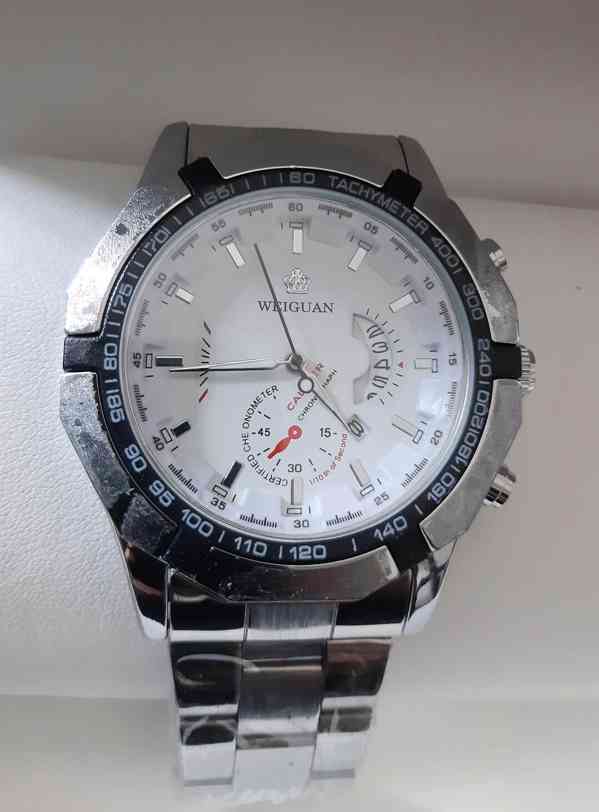 Pánské hodinky Weiguan stříbrné - foto 1