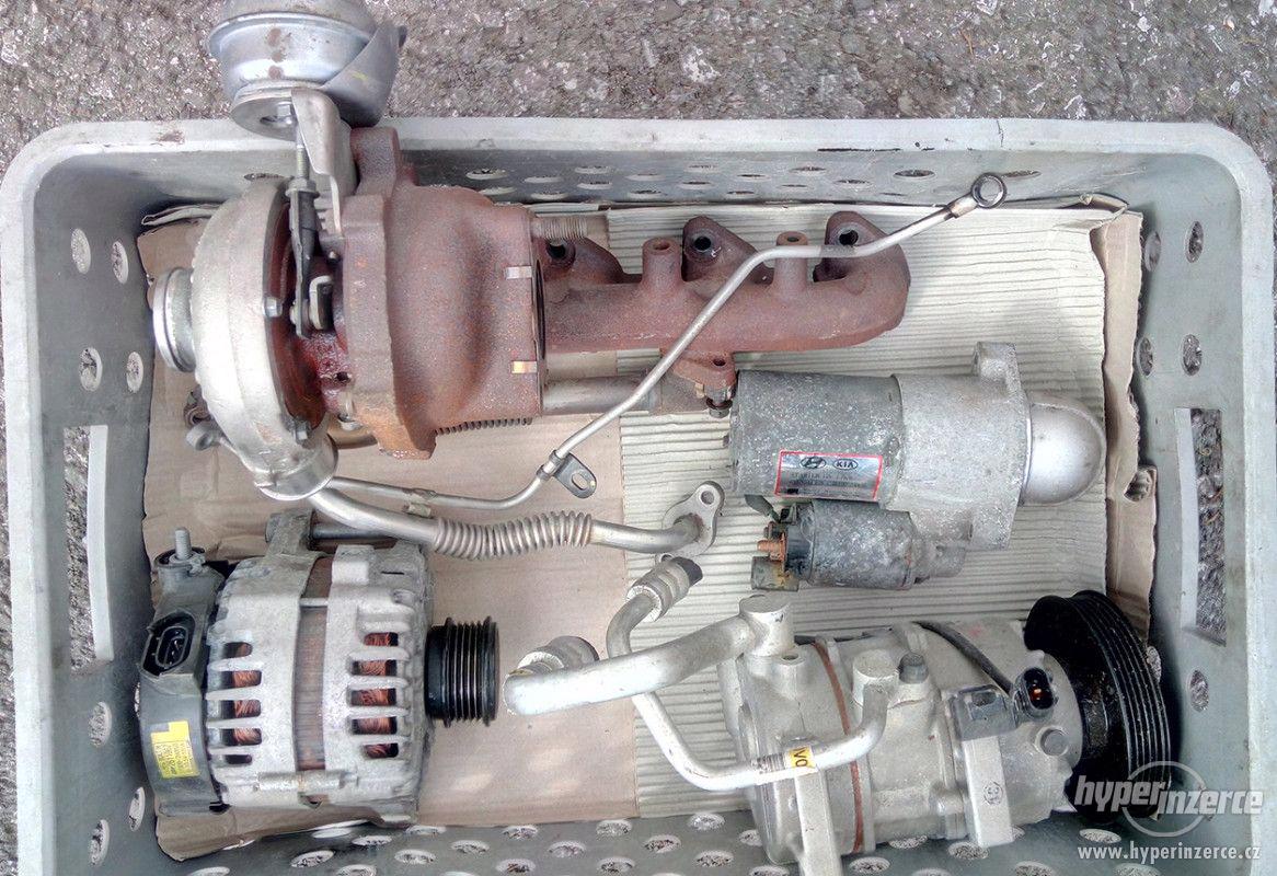 Turbo, klimakompresor, starter Kia Hyundai 1.7crdi - foto 1