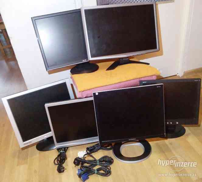 6x LCD monitory - 100 % funkční a levně!!! - foto 1