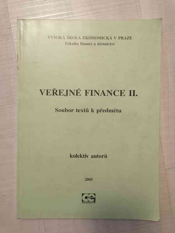 VŠE Veřejné finance II - Soubor textů k předmětu - foto 1