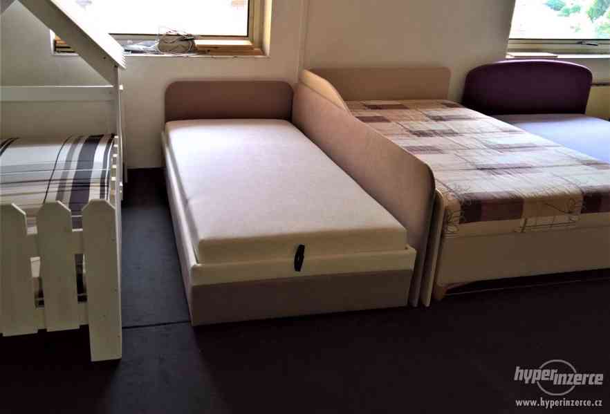 Čalouněná postel s úložným prostorem - foto 2