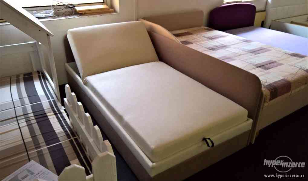 Čalouněná postel s úložným prostorem - foto 6