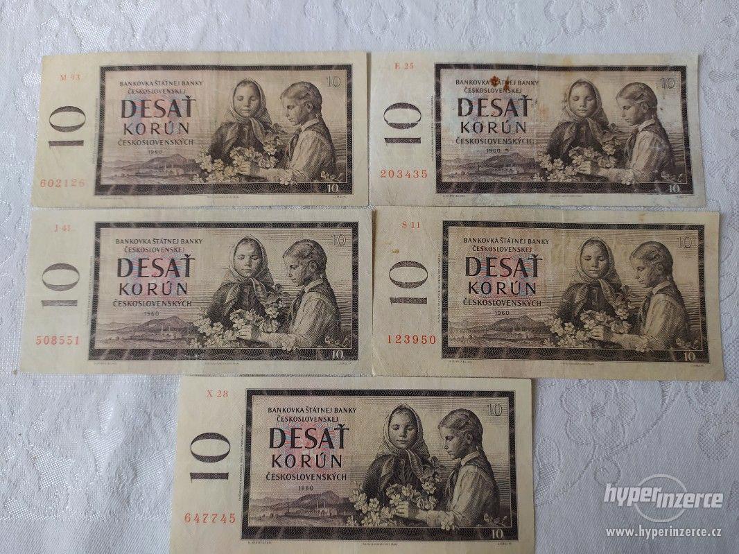 Bankovky 10 Kcs 1960 Serie X J M S E Bazar Hyperinzerce Cz