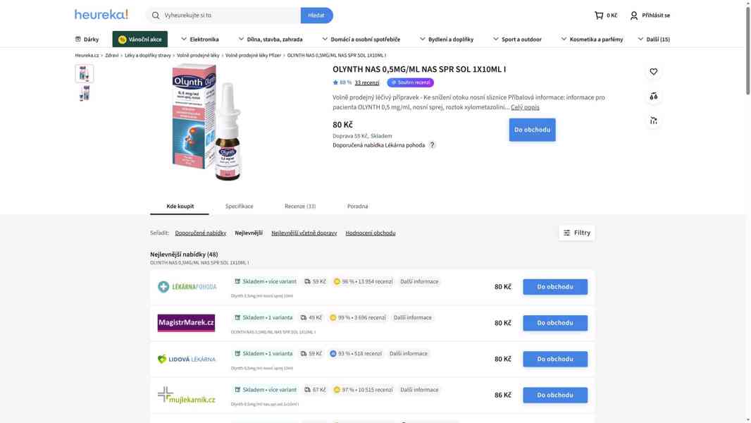 OLYNTH 0,5 mg/ml nosní sprej, roztok 10 ml - foto 2