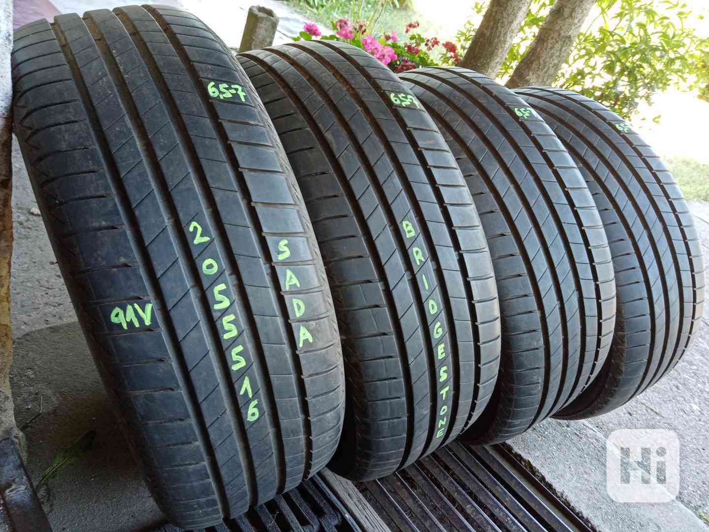 Letní pneu 4kusy 205/55/16 vzorek 95% BRIDGESTONE - dobírka - foto 1