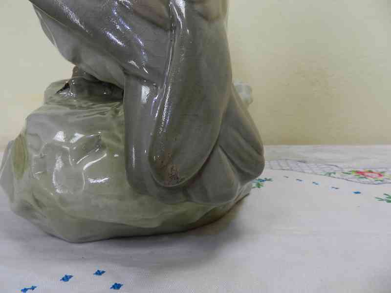 Krásná stará obří porcelánová soška Sova Amphora Teplice - foto 7