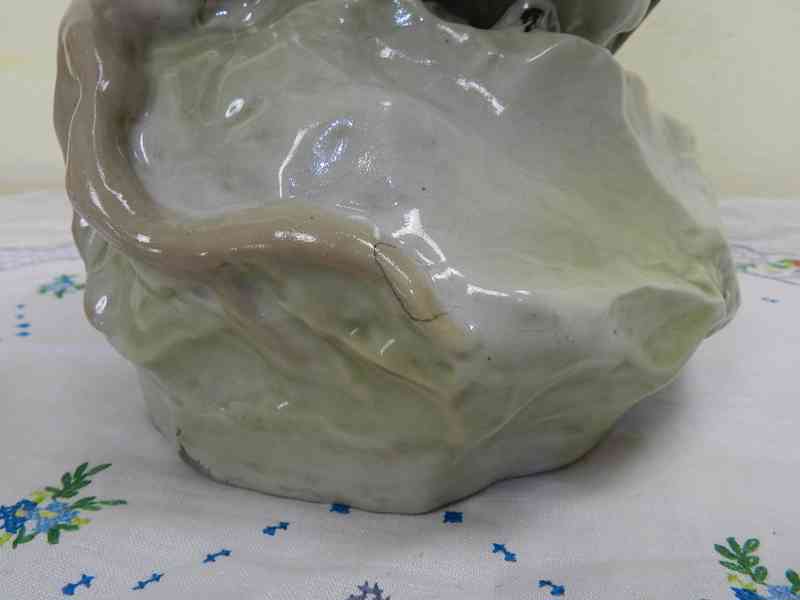 Krásná stará obří porcelánová soška Sova Amphora Teplice - foto 8