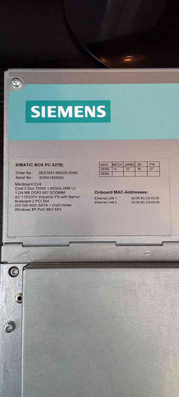SIEMENS SIMATIC PC BOX 627B - foto 3