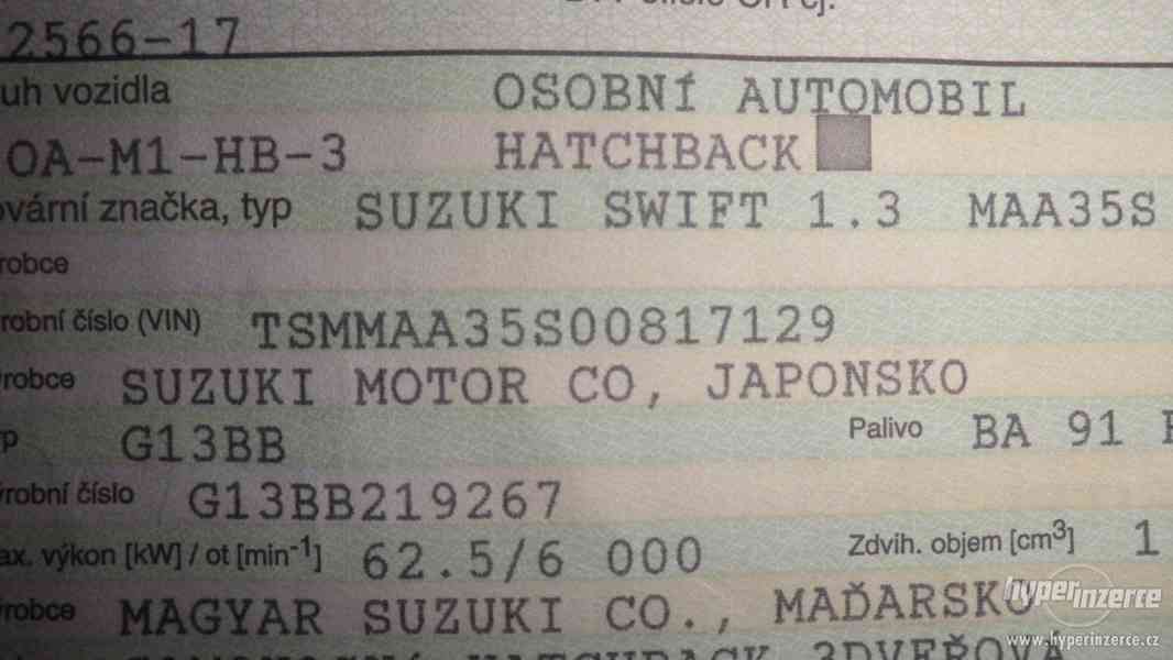 Prodám Suzuki swift 1.3 - foto 5