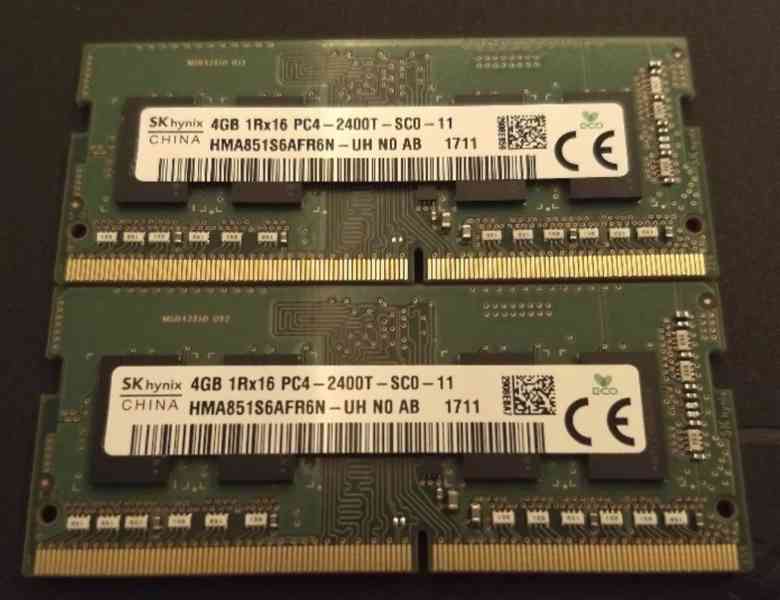 RAM 2x 4GB DDR4-2400MHz SO-DIMM (notebook) - foto 1