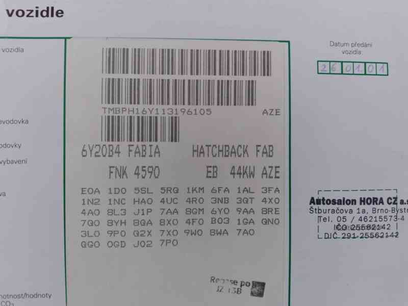 ŠKODA FABIA 1.4 MPI   1.MAJITEL,ČR,SERVISKA - foto 27