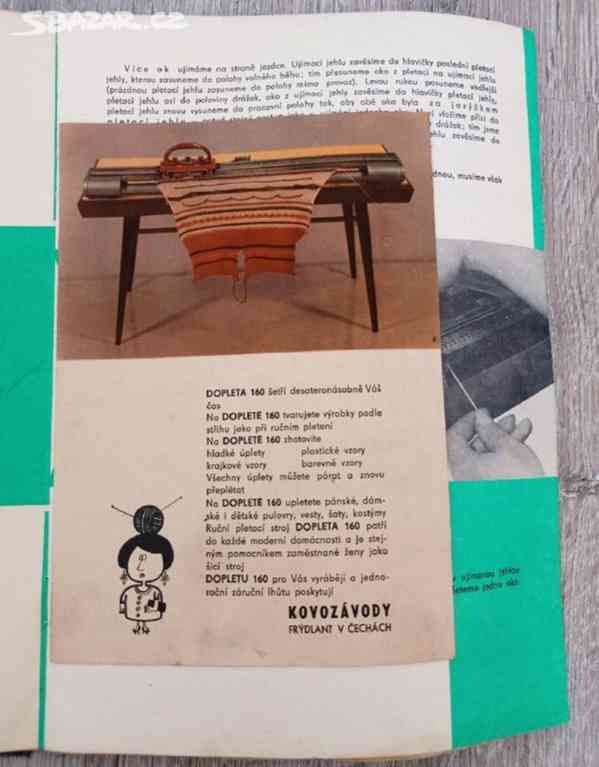 retro plně funkční pletací stroj ,,DOPLETA 180" - foto 10
