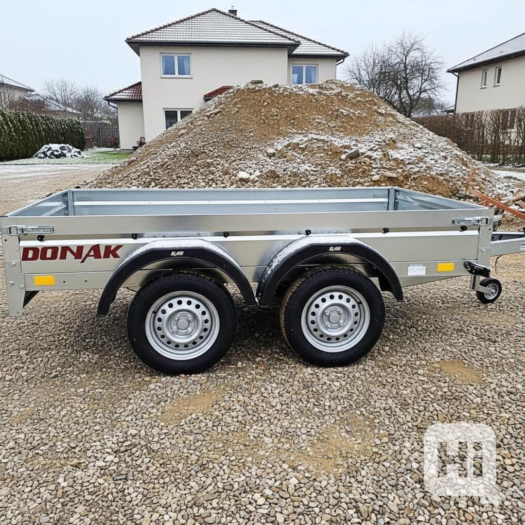 Přívěsný vozík sklopný NOVÝ 2,53mx1,30, 2x náprava 750kg,DPH - foto 1