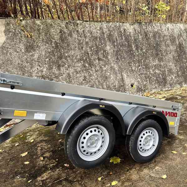 Přívěsný vozík sklopný NOVÝ 2,53mx1,30, 2x náprava 750kg,DPH - foto 2