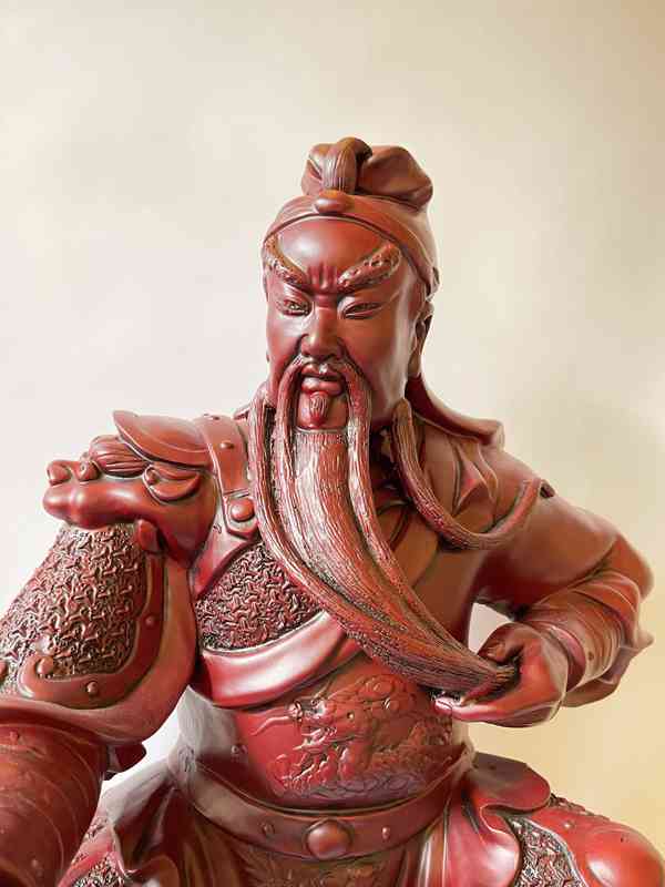 Čínský vojevůdce Guan Yu - socha 62 cm - foto 2