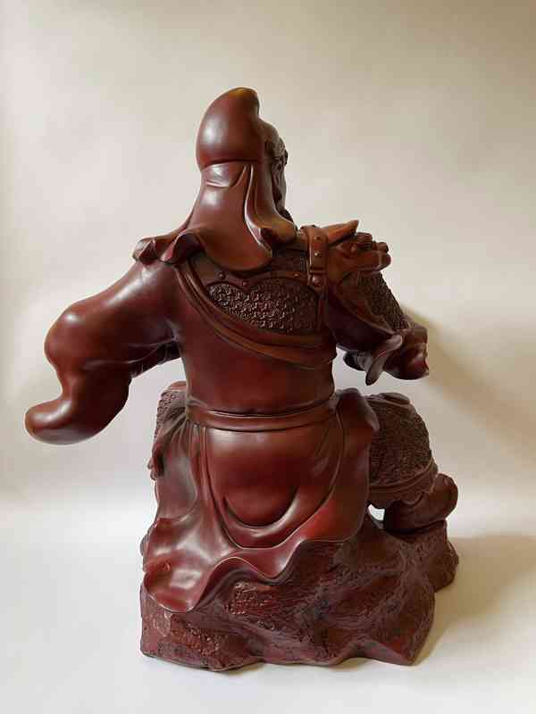 Čínský vojevůdce Guan Yu - socha 62 cm - foto 3