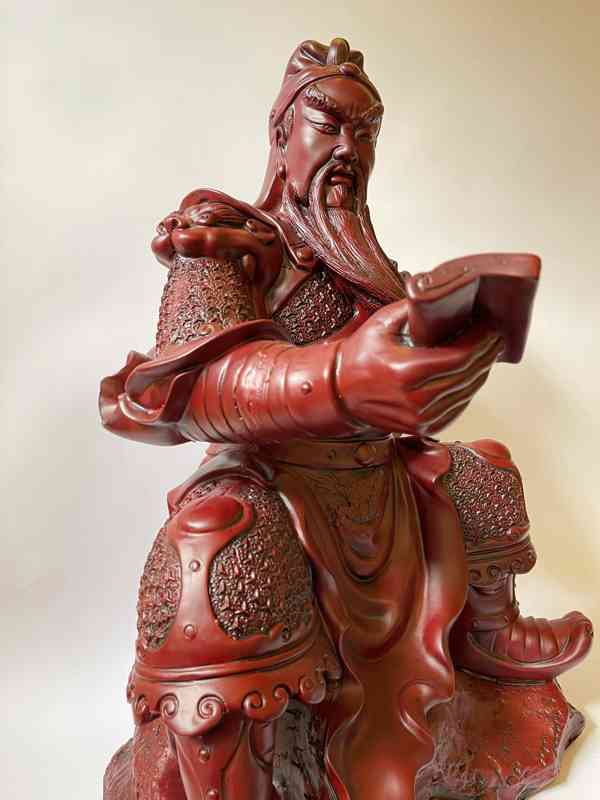 Čínský vojevůdce Guan Yu - socha 62 cm - foto 4