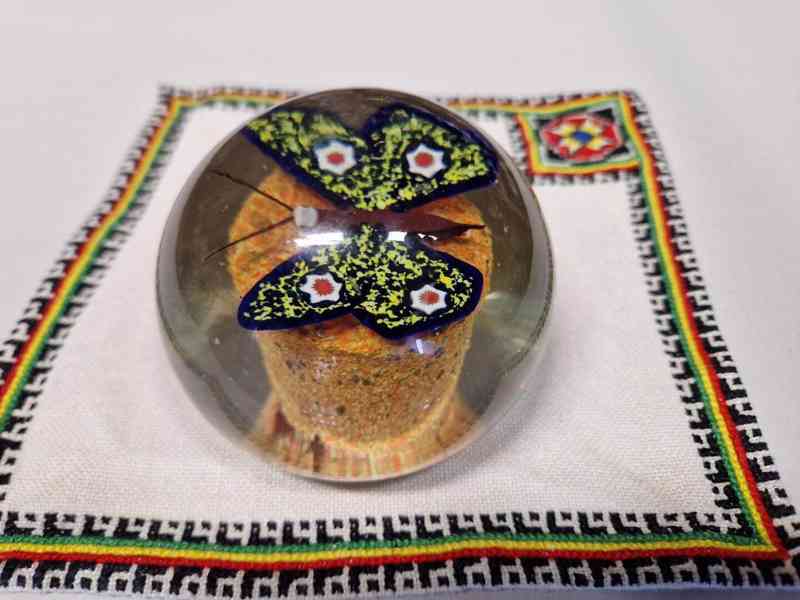 Zajímavé staré Těžítko Motyl - foto 4