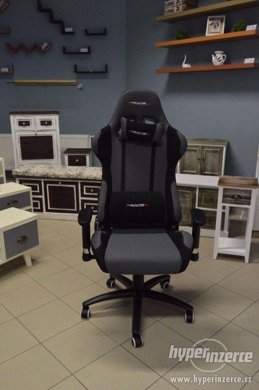 Kancelářská židle, herní křeslo E- RACER F1-01 GREY - foto 2