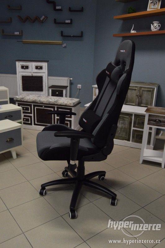 Kancelářská židle, herní křeslo E- RACER F1-01 GREY - foto 3