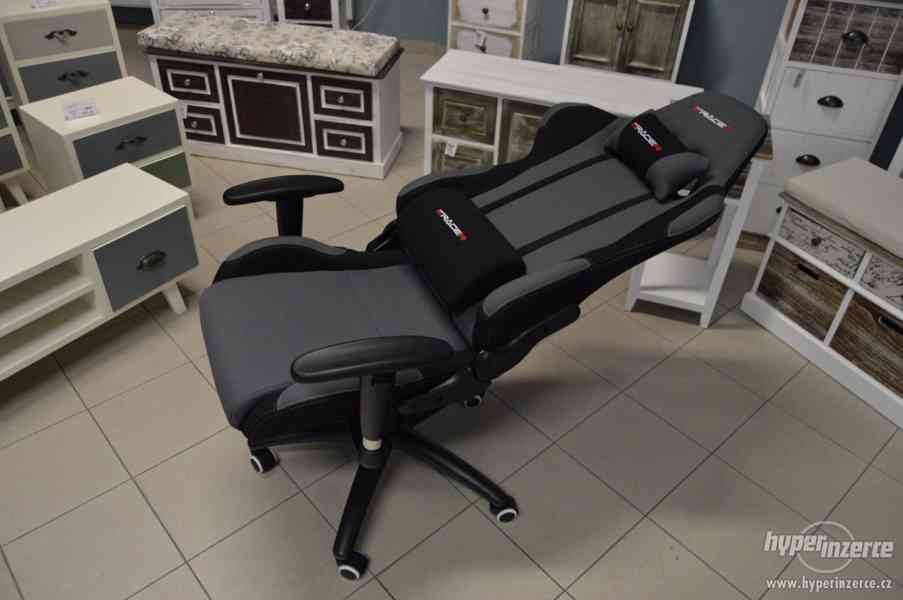 Kancelářská židle, herní křeslo E- RACER F1-01 GREY - foto 8