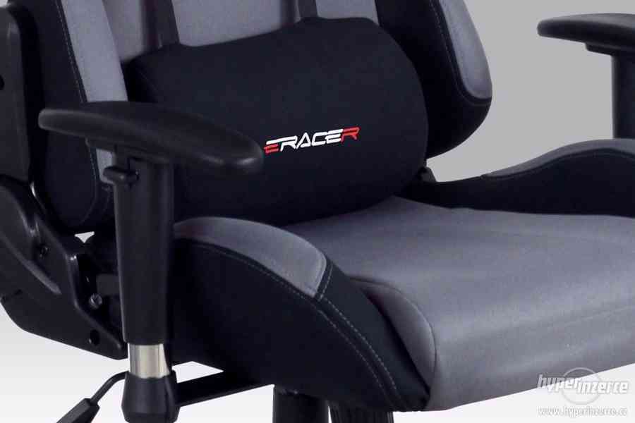 Kancelářská židle, herní křeslo E- RACER F1-01 GREY - foto 10