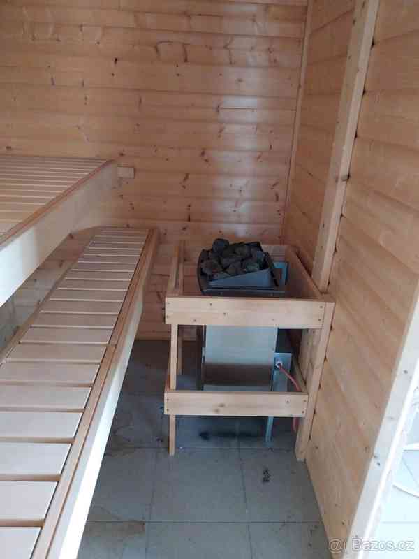 Finská sauna Karibu cca 200×160 cm včetně kamen - foto 5
