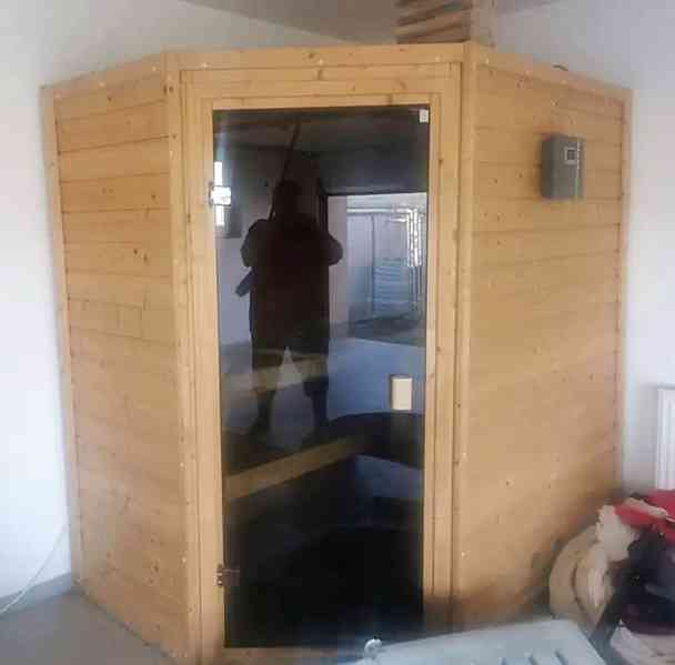 Finská sauna Karibu cca 200×160 cm včetně kamen - foto 2