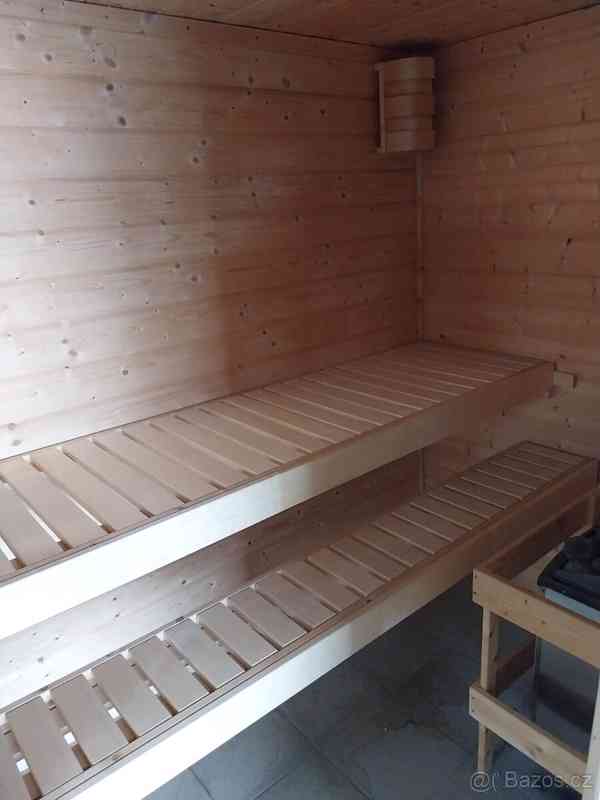 Finská sauna Karibu cca 200×160 cm včetně kamen - foto 4