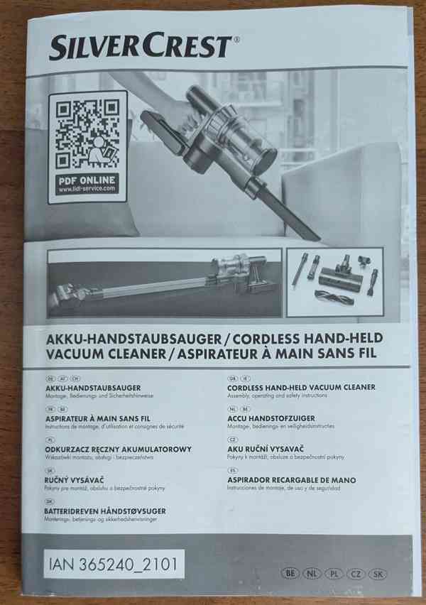Tyčový akumulátorový vysavač SilverCrest - foto 3