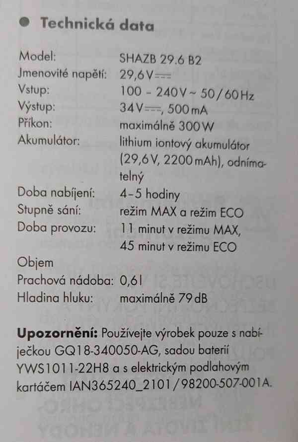 Tyčový akumulátorový vysavač SilverCrest - foto 4