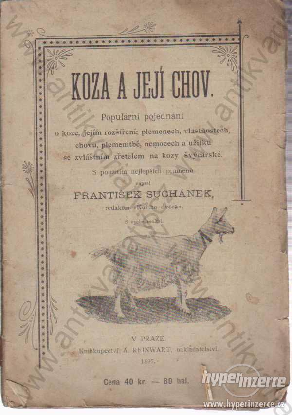 Koza a její chov Fr. Suchánek, A. Reinwart 1897 - foto 1