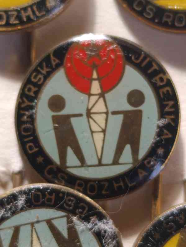 Sada 2 sběratelských odznaků Čs. Rozhlas Pionýrská Jitřenka - foto 2