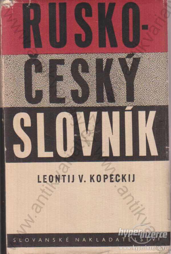 Rusko-český slovník Leontij V. Kopeckij 1951 - foto 1