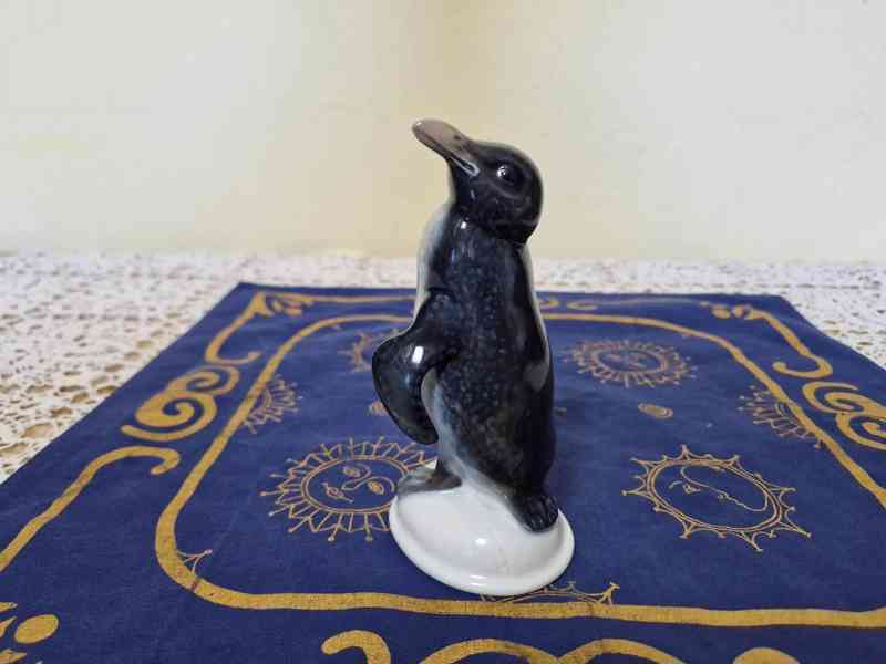 Krásná porcelánová soška Tučňák Rosenthal Signováno - foto 5